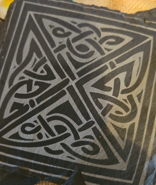 Celtic design slate